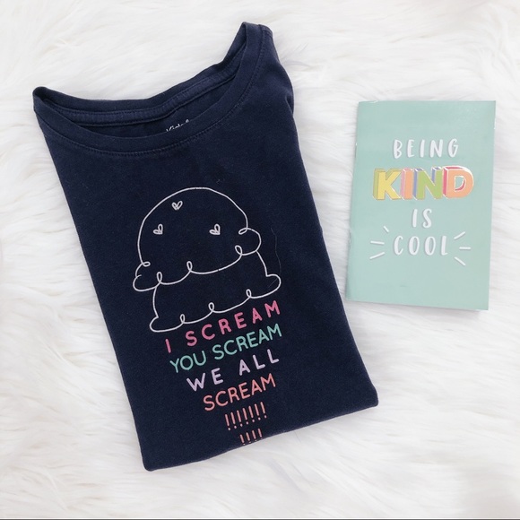 Gap girls ice cream t shirt navy blue size 6/7 - Picture 5 of 5